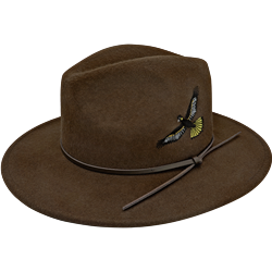 Ari Fedora Hat - Brown