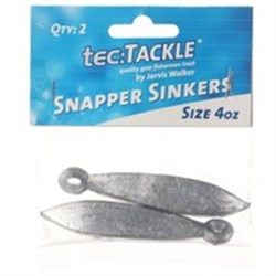 JW Tec Tackle Snapper Sinkers 4oz 2PCS