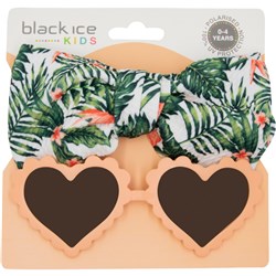 XK 8012 Kids Heart Sunglass w Headband