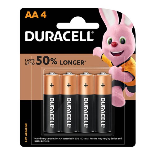 Batteries - Duracell Coppertop AA 4 Pack - Pacific Optics - Pacific Optics